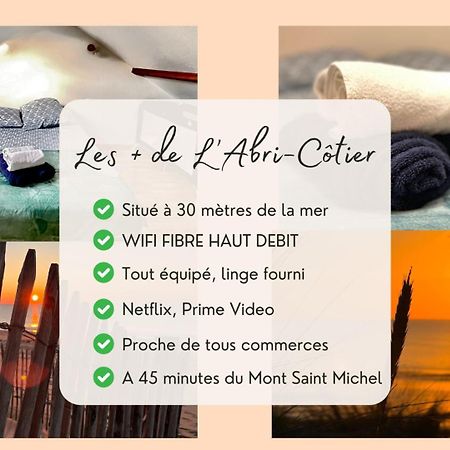 L'Abri-Cotier A 30 Metres De La Mer Annoville Exteriör bild